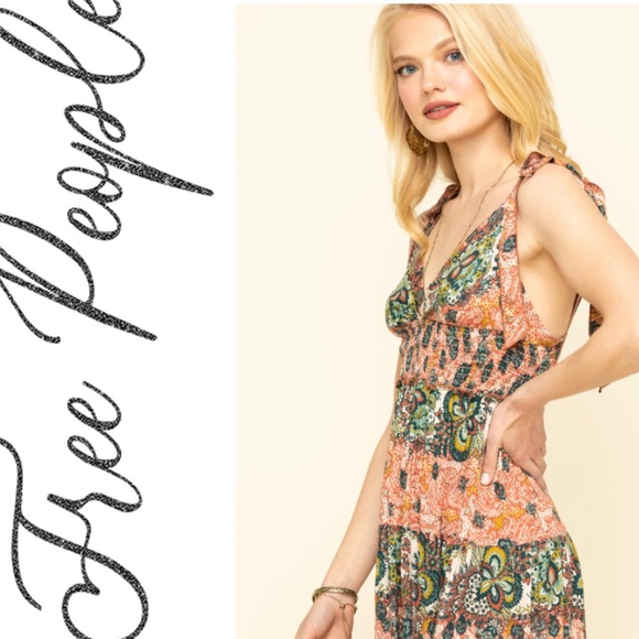 NWT F.P - Let’s Smock about it Maxi Dress - Picture 9 of 14